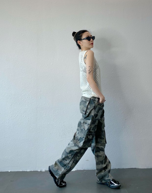 Snow Camouflaged Pants #250406